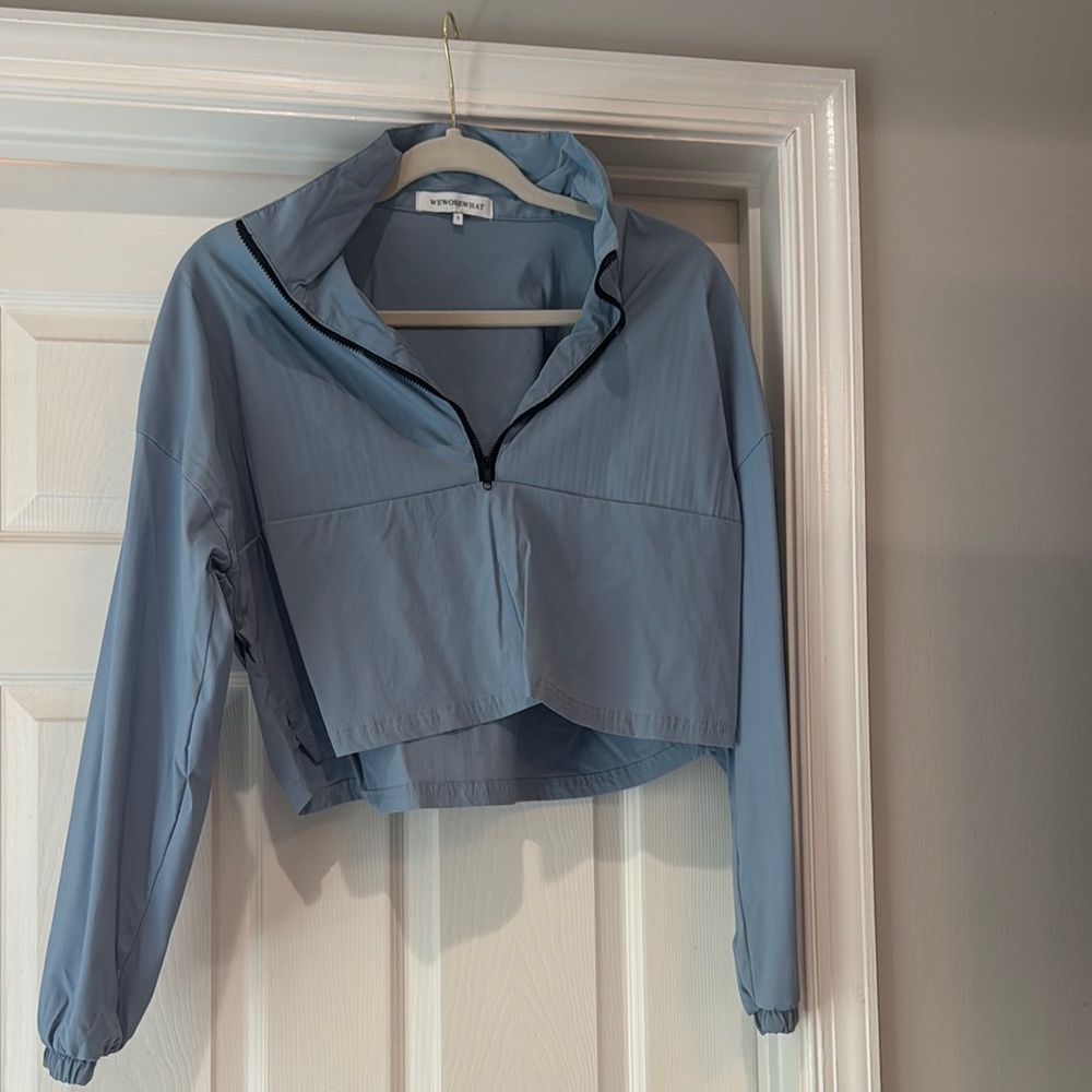 Women's Blue Windbreaker Jacket